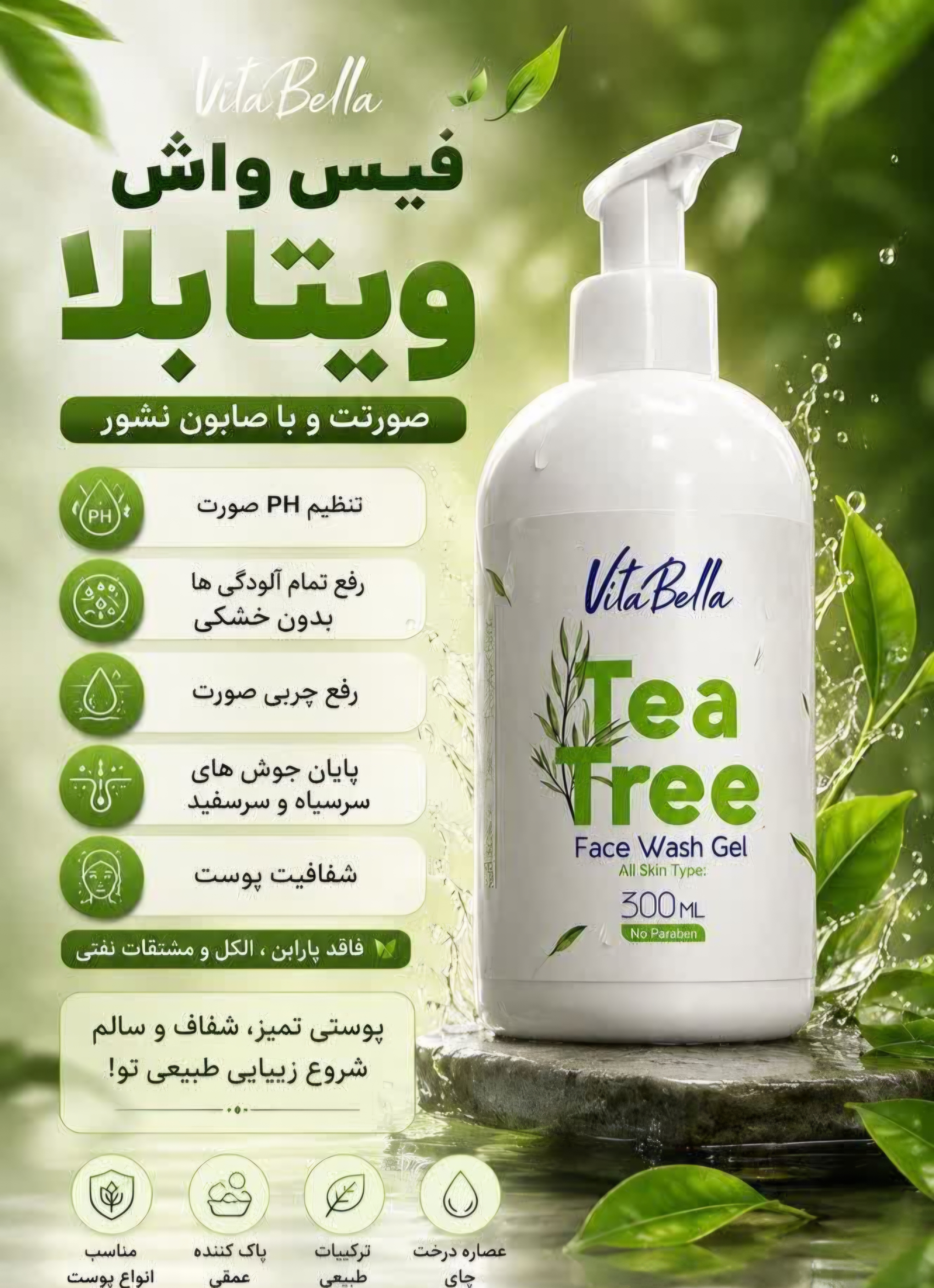 فیس واش ویتا بلا برند بیز